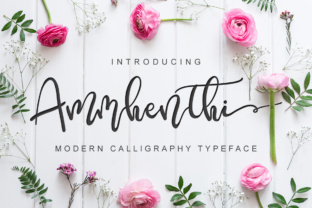 Ammenthi: A Modern Script Font for Digital Branding
