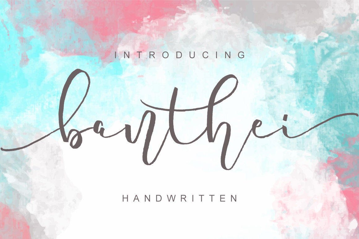 Banthei: A Modern Handwritten Font for Editorial Design