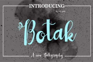 Botak: A Modern Handwritten Script for Editorial Warmth