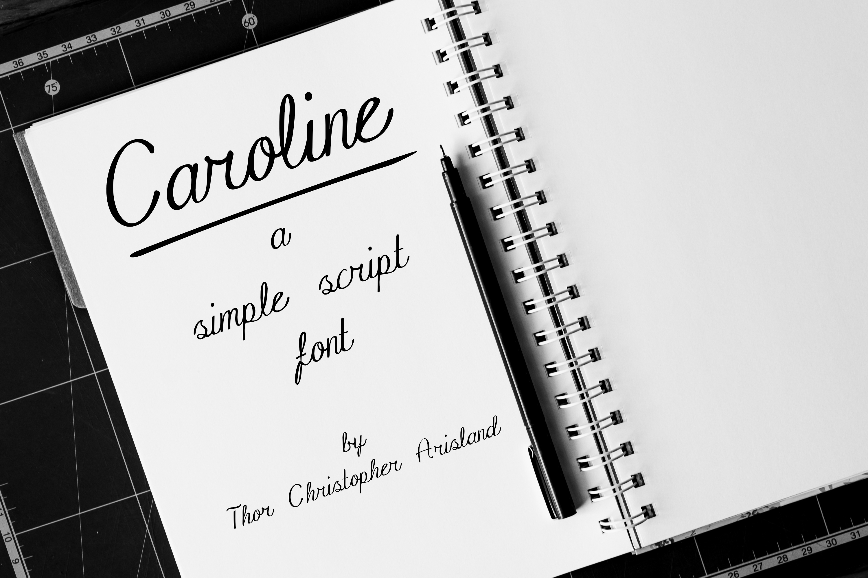 Caroline: A Clean Script Font That Elevates Real Business Branding