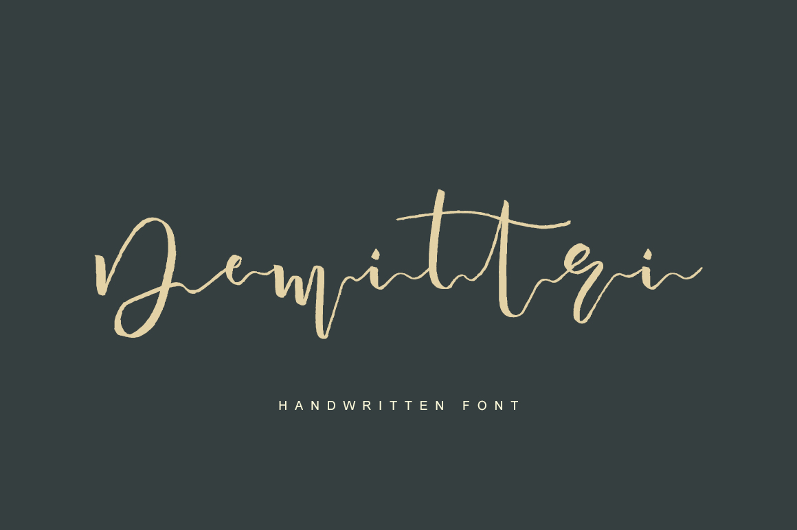 Demittri: A Modern Script Font for Real Business Branding