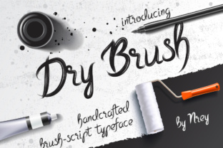 Dry Brush Font: A Hand-Brushed Display Typeface for Digital Charm