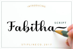 Fabitha: A Luxurious Handwritten Script Font for Makers