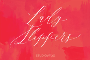 Lady Slippers: A Romantic Script Font That Elevates Handmade Goods