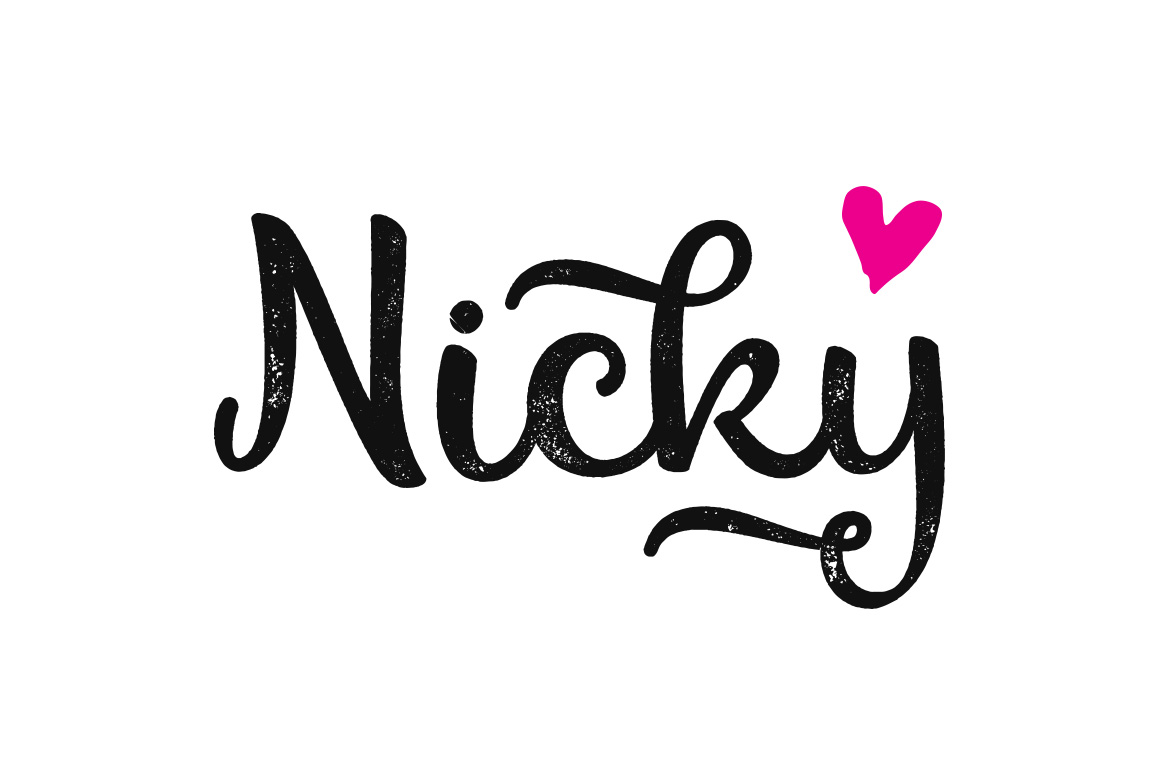 Nicky: A Script Font That Balances Boldness and Delicacy