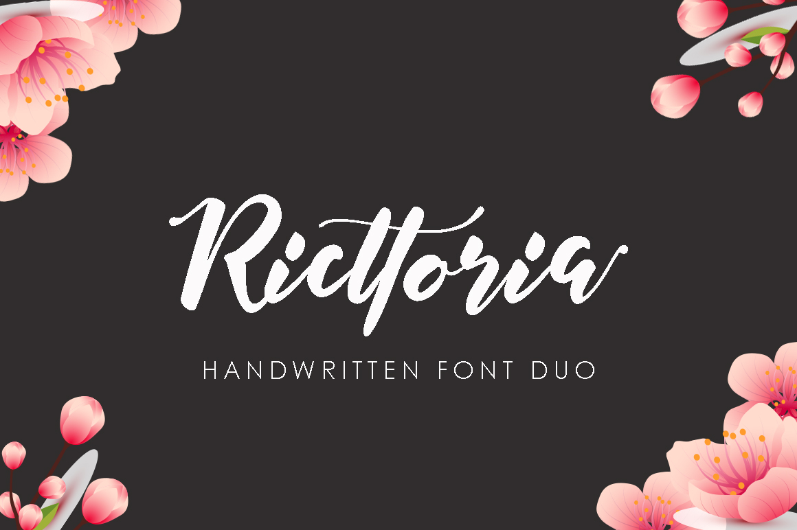 Ricttoria: A Modern Handcrafted Script Font for Digital Branding