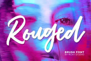 Rouged: A Modern Script Font for Editorial Warmth