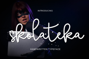 Skolateka: A Fresh Handwritten Script for Real Branding Work
