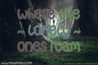 Where the Lonely Ones Roam: A Thoughtful Script Font for Digital Design