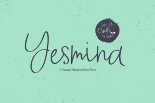 Yesmina: A Modern Script Font for Handmade Labels & Printables